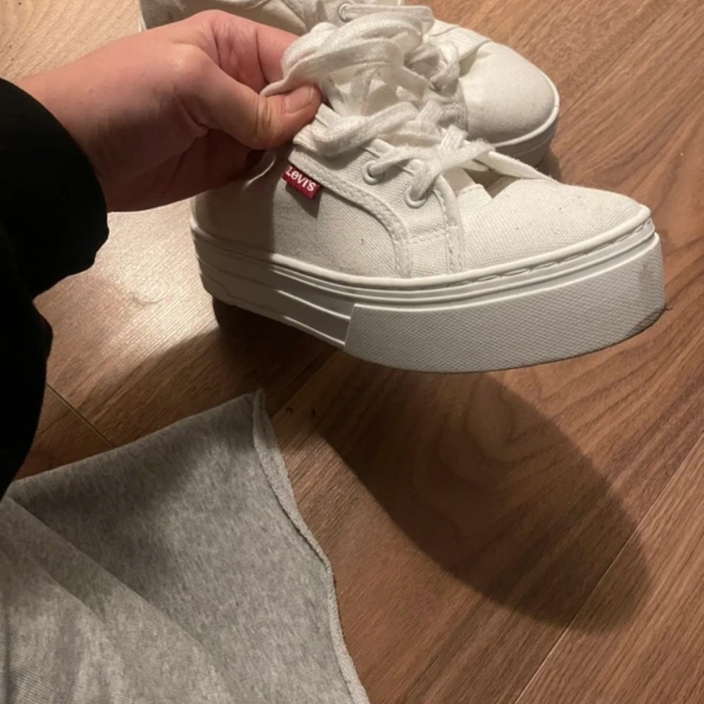Levi's White Platform Sneakers